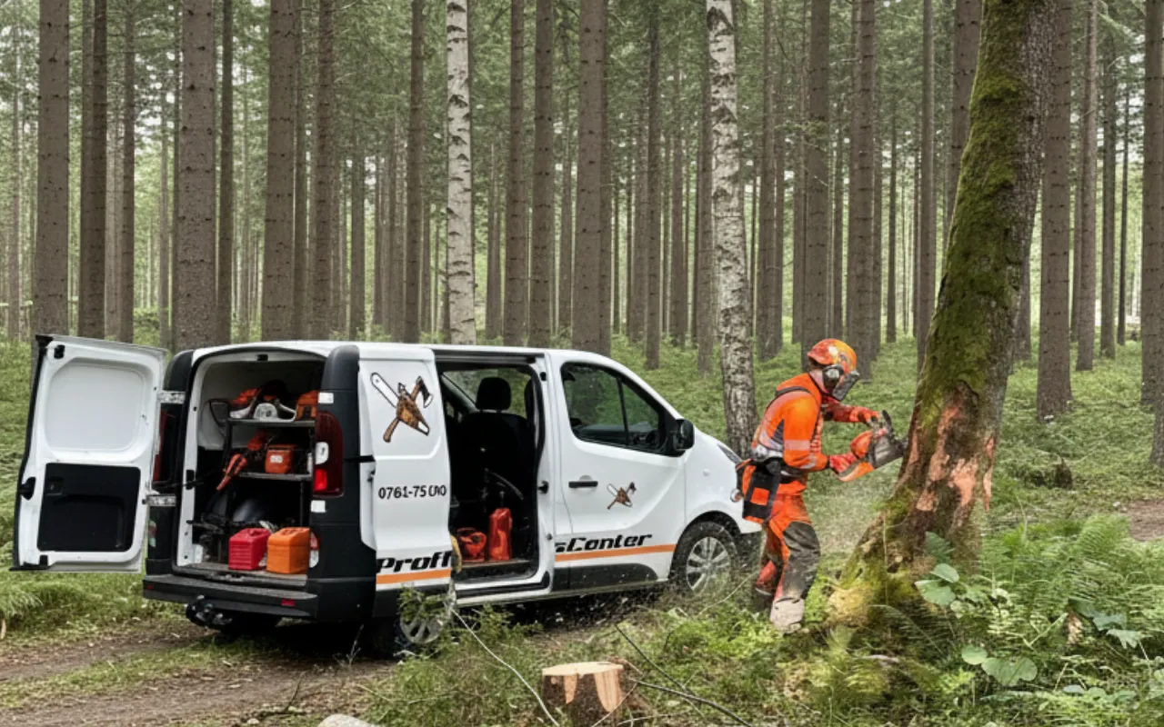 Skogsröjning och avverkning